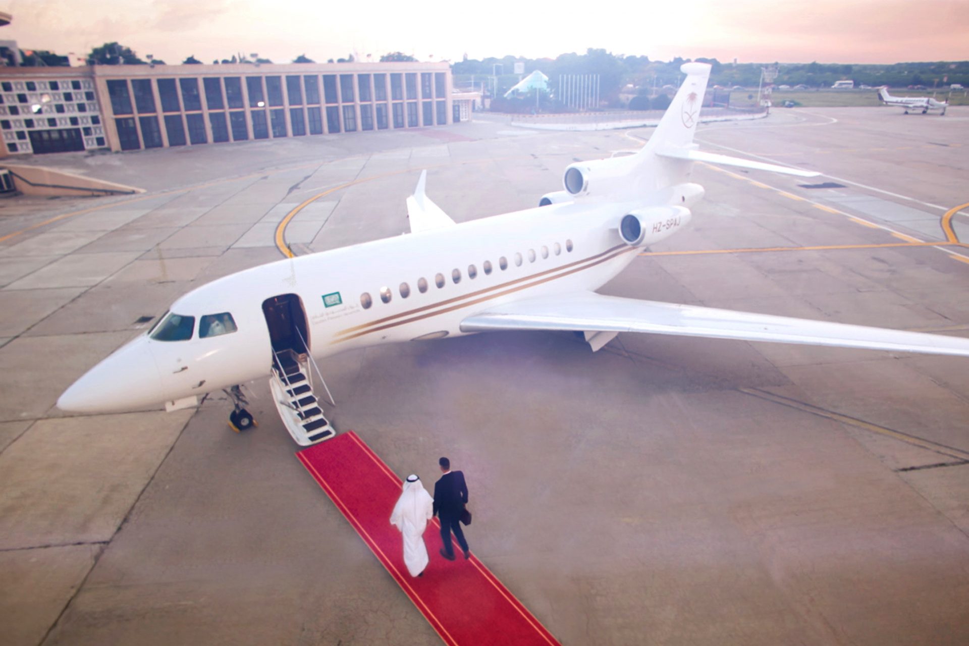 Private jet at Riyadh airport